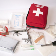Open first aid kit