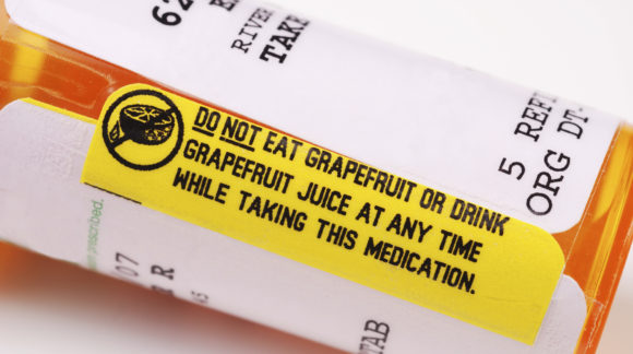 Warning Label - Grapefruit